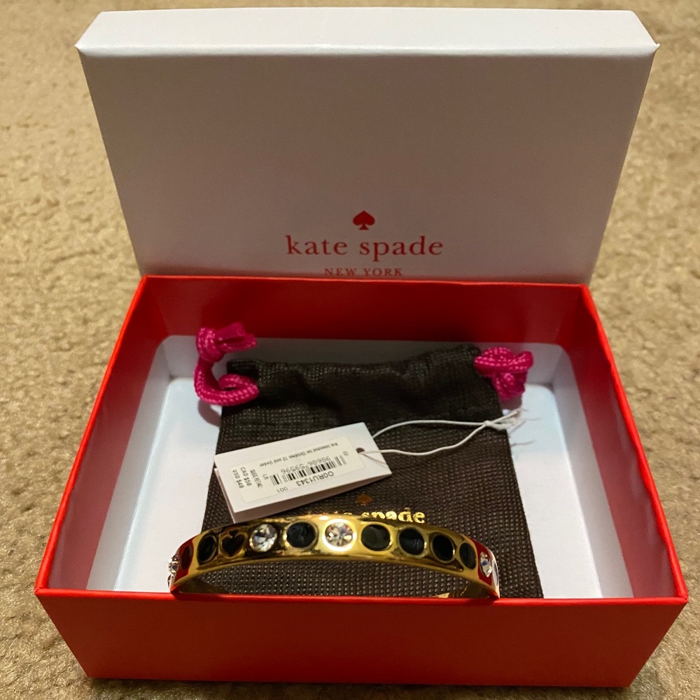 Kate Spade Black Spade Bracelet